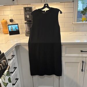 St. John Collection Black Sleeveless Mini Dress